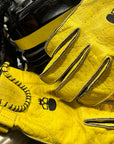 Motorcycle Glove Protective Shifter Leather Yellow