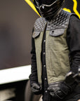 COMING SOON! Motorcycle Cut Alpha Hex Leather & Denim