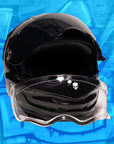 Motorcycle Helmet Reaper Black Fiberglass | DOT & ECE