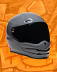 Motorcycle Helmet Reaper Grey Fiberglass | DOT & ECE