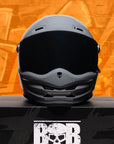 Motorcycle Helmet Reaper Grey Fiberglass | DOT & ECE