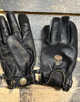 Motorcycle Glove Protective Snatch Leather Black
