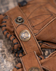Motorcycle Glove Protective Leather Musket Brown