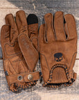 Motorcycle Glove Protective Leather Musket Brown