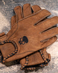 Motorcycle Glove Protective Leather Musket Brown