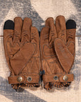 Motorcycle Glove Protective Leather Musket Brown