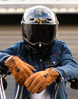 Motorcycle Helmet Reaper Black Fiberglass | DOT & ECE