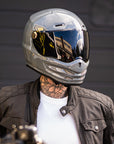 Motorcycle Helmet Reaper Grey Fiberglass | DOT & ECE