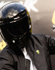 Motorcycle Helmet Reaper Black Fiberglass | DOT & ECE