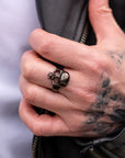 BOBHEAD Black Skull Ring