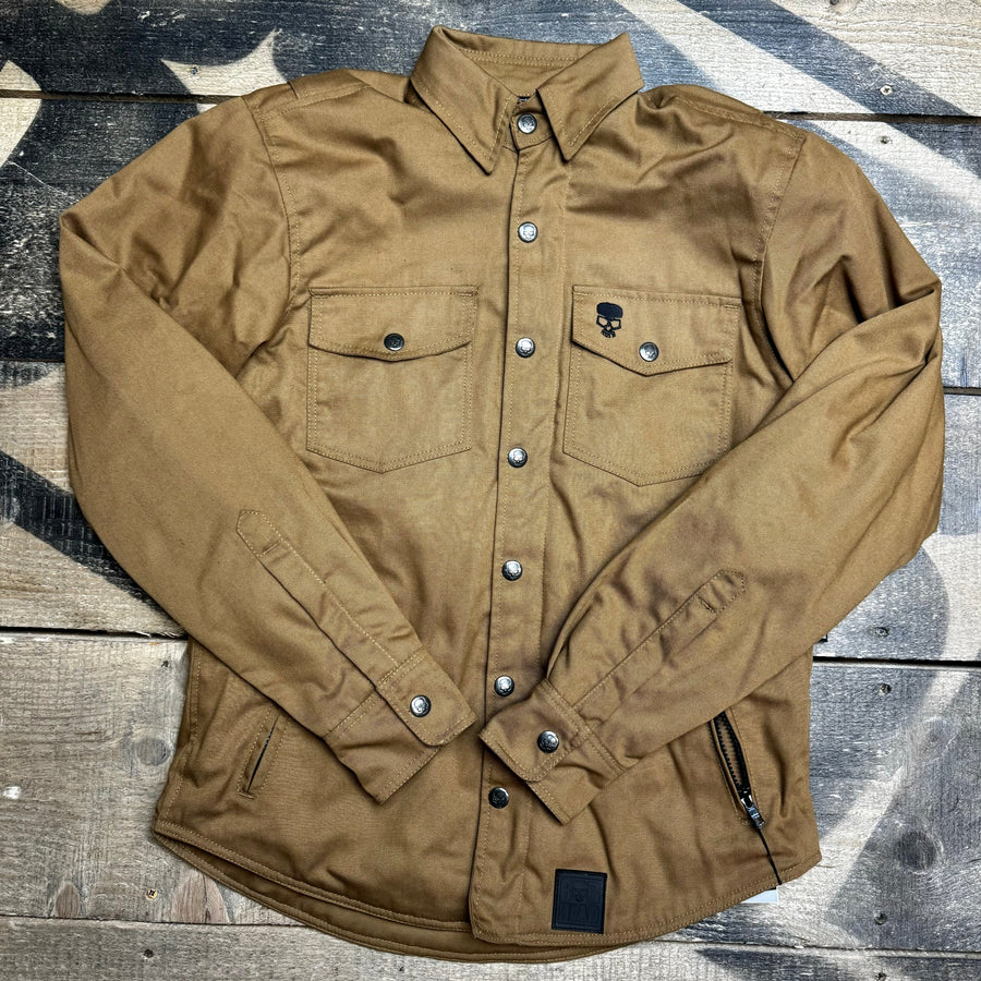 Motorcycle Protective Shirt Camel | Armored AAA