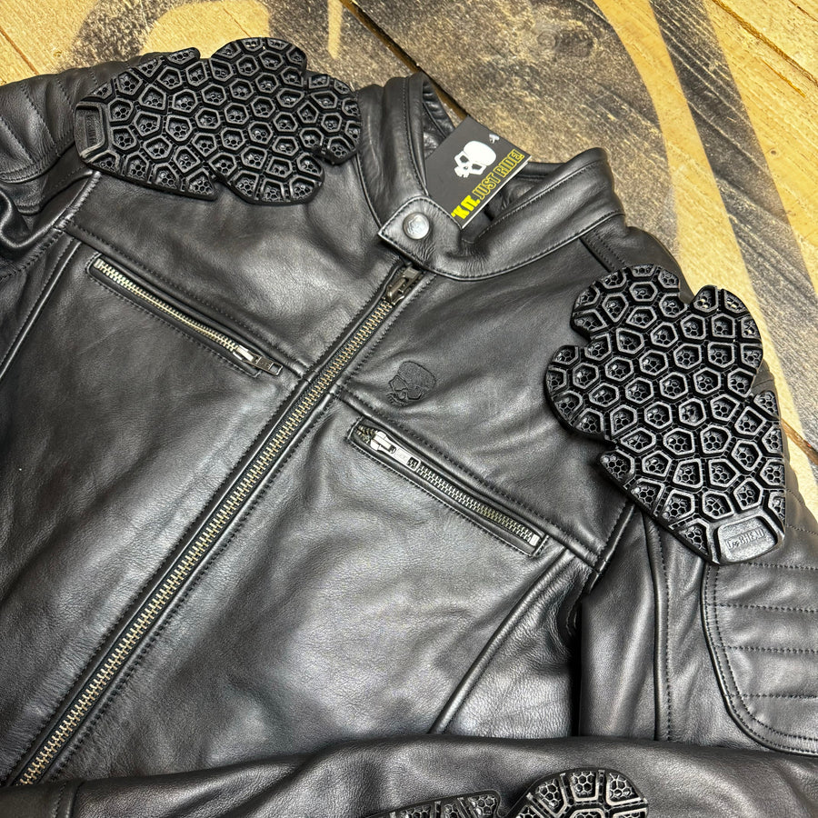 Leather Motorcycle Jacket Protective Reaper | Armored AAA