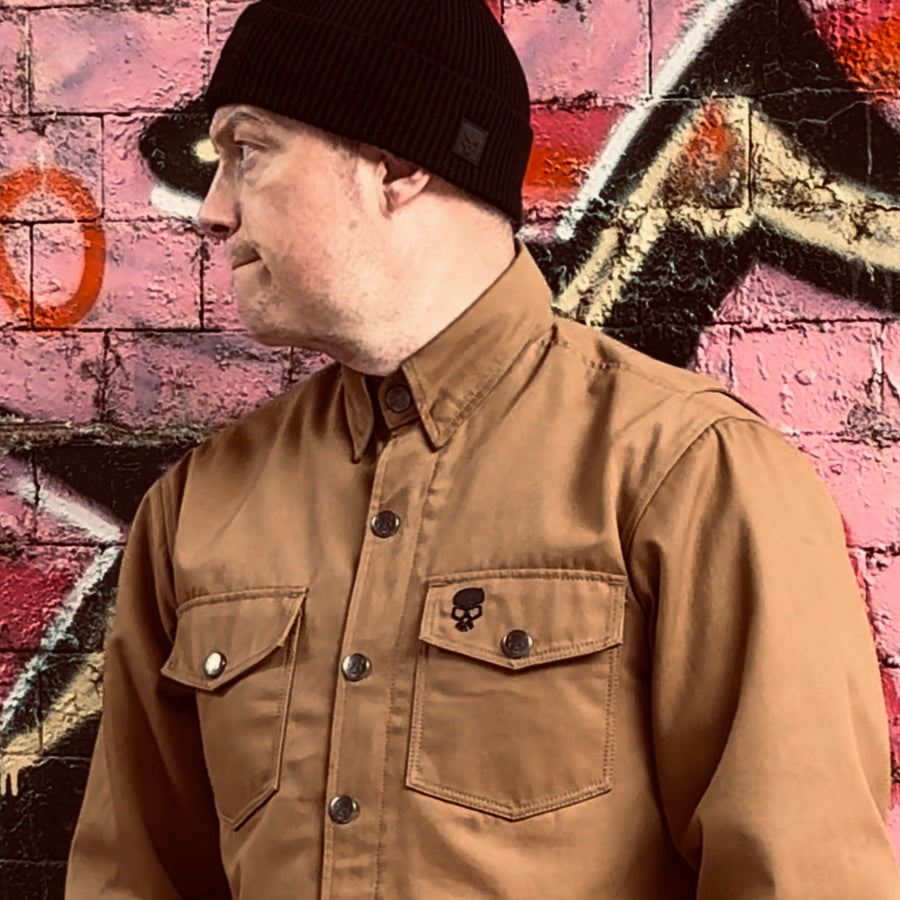 Motorcycle Protective Shirt Camel | Armored AAA