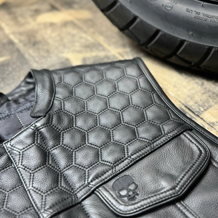Motorcycle Cut Reaper Leather Black
