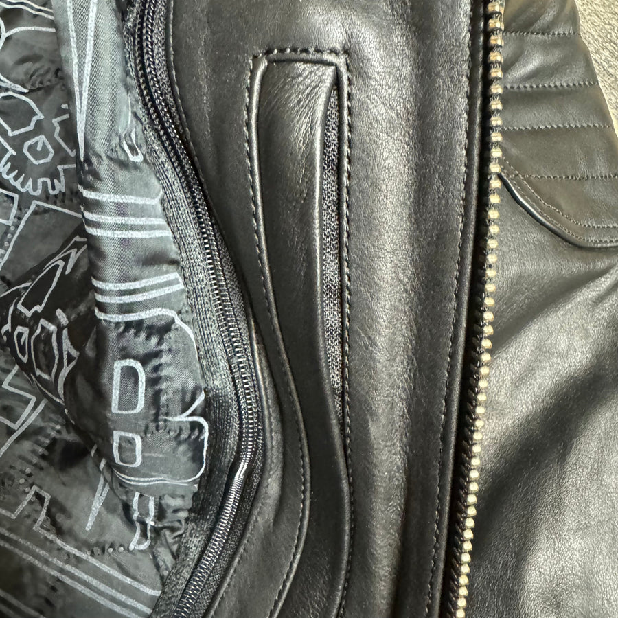 Leather Motorcycle Jacket Protective Reaper | Armored AAA