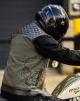 COMING SOON! Motorcycle Cut Alpha Hex Leather & Denim