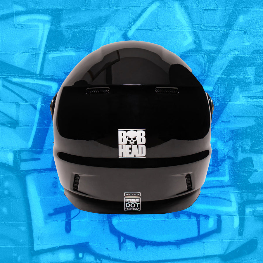 Motorcycle Helmet Reaper Black Fiberglass | DOT & ECE
