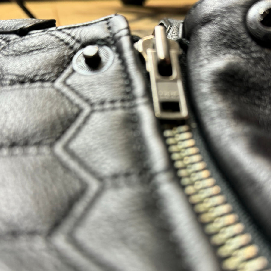 Motorcycle Cut Reaper Leather Black