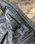 COMING SOON! Motorcycle Cut Alpha Hex Leather & Denim