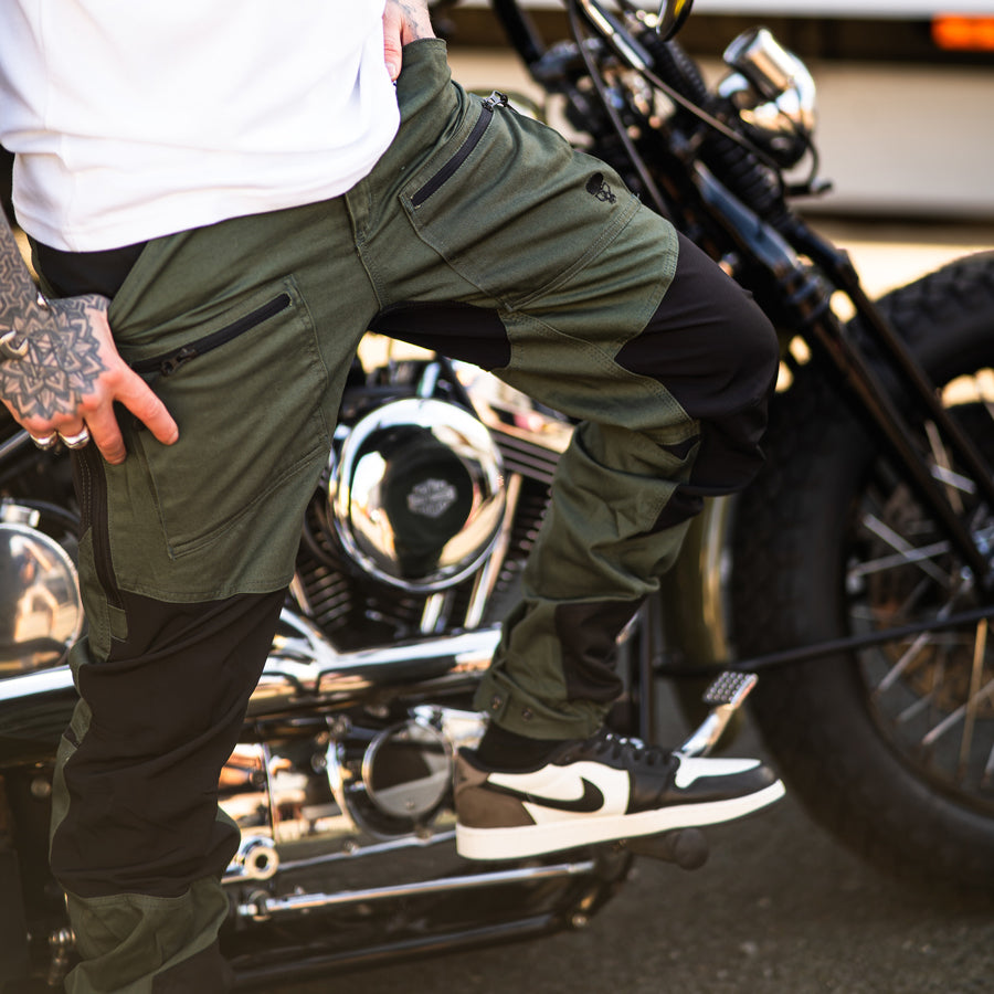 BOBHEAD Casual Cargo Combats Black / Green