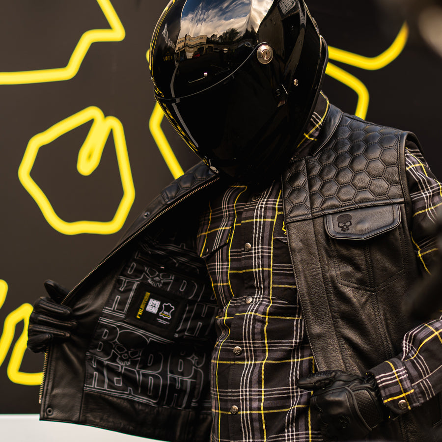 Motorcycle Cut Reaper Leather Black