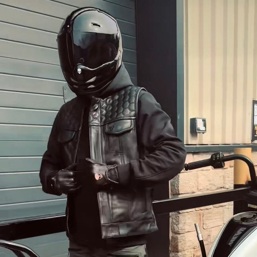 Motorcycle Cut Reaper Leather Black