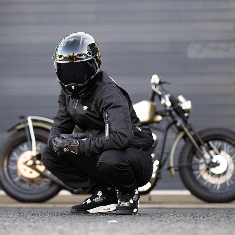 Motorcycle Jacket Protective Textile Rascal Bomber Black
