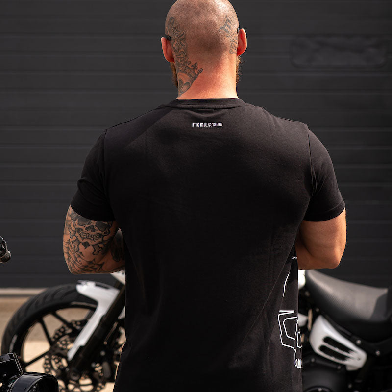 BOBHEAD Tech T-Shirt Side Skull White