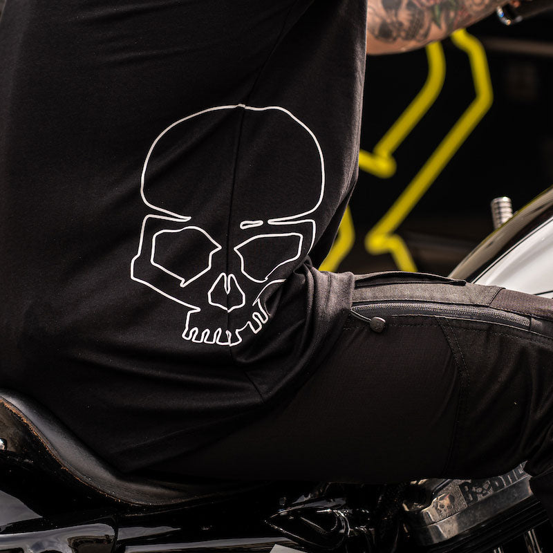 BOBHEAD Tech T-Shirt Side Skull White