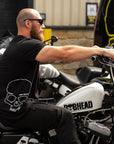 BOBHEAD Tech T-Shirt Side Skull White