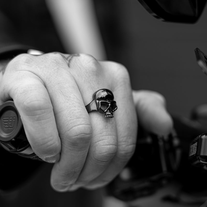 BOBHEAD Black Skull Ring