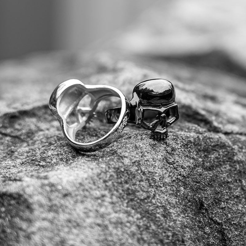 BOBHEAD Black Skull Ring