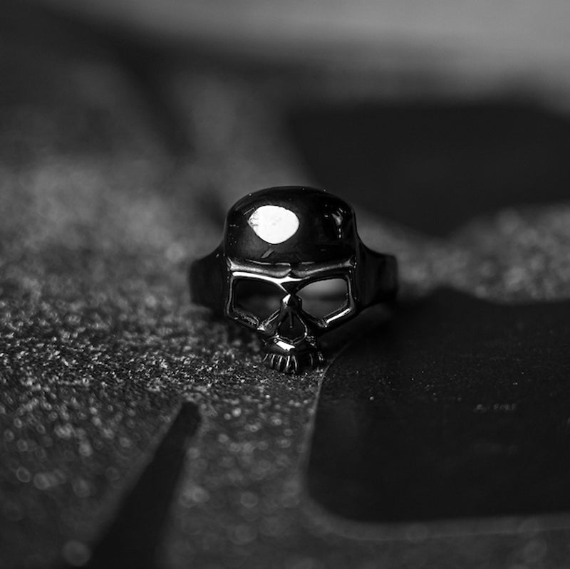 BOBHEAD Black Skull Ring