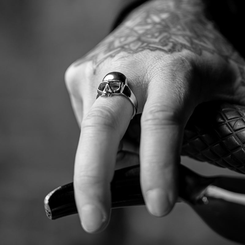 BOBHEAD Silver Skull Ring